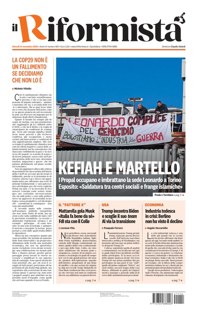 Giovedì 14 Novembre 2024